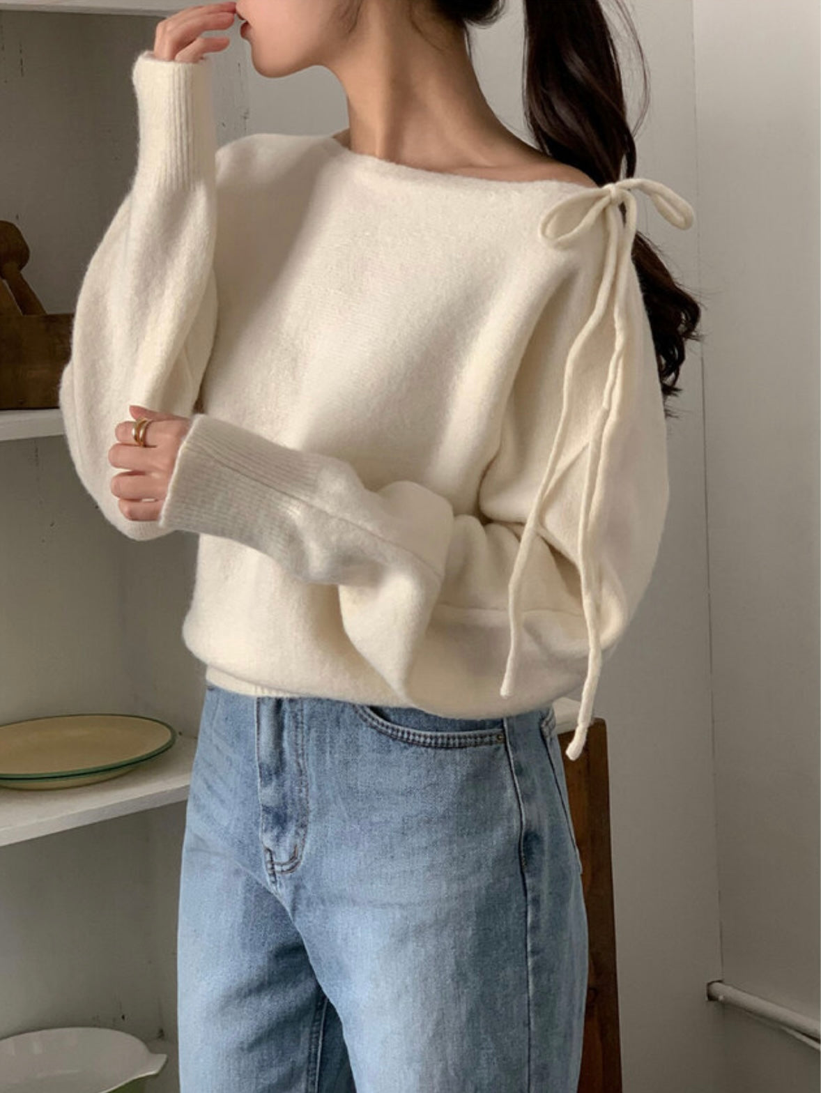 韓國丨2 WAYS RIBBON KNIT