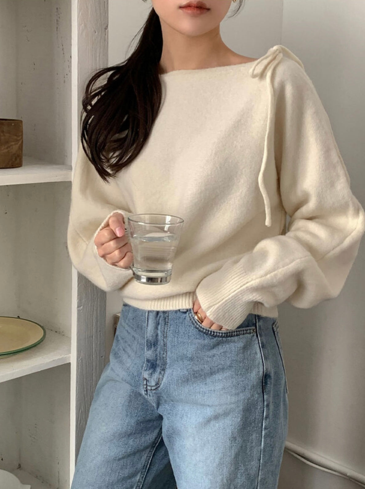 韓國丨2 WAYS RIBBON KNIT