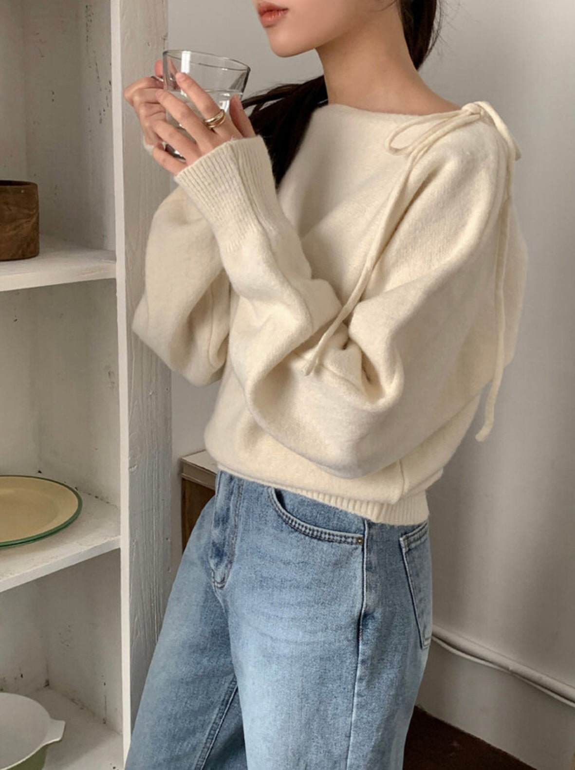 韓國丨2 WAYS RIBBON KNIT