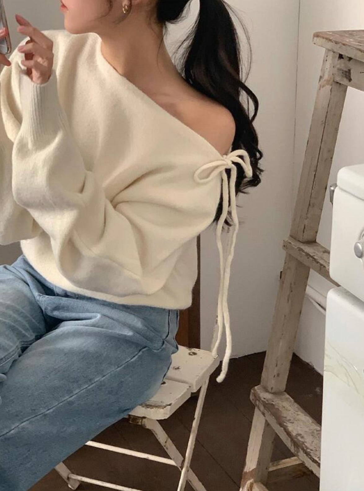 韓國丨2 WAYS RIBBON KNIT