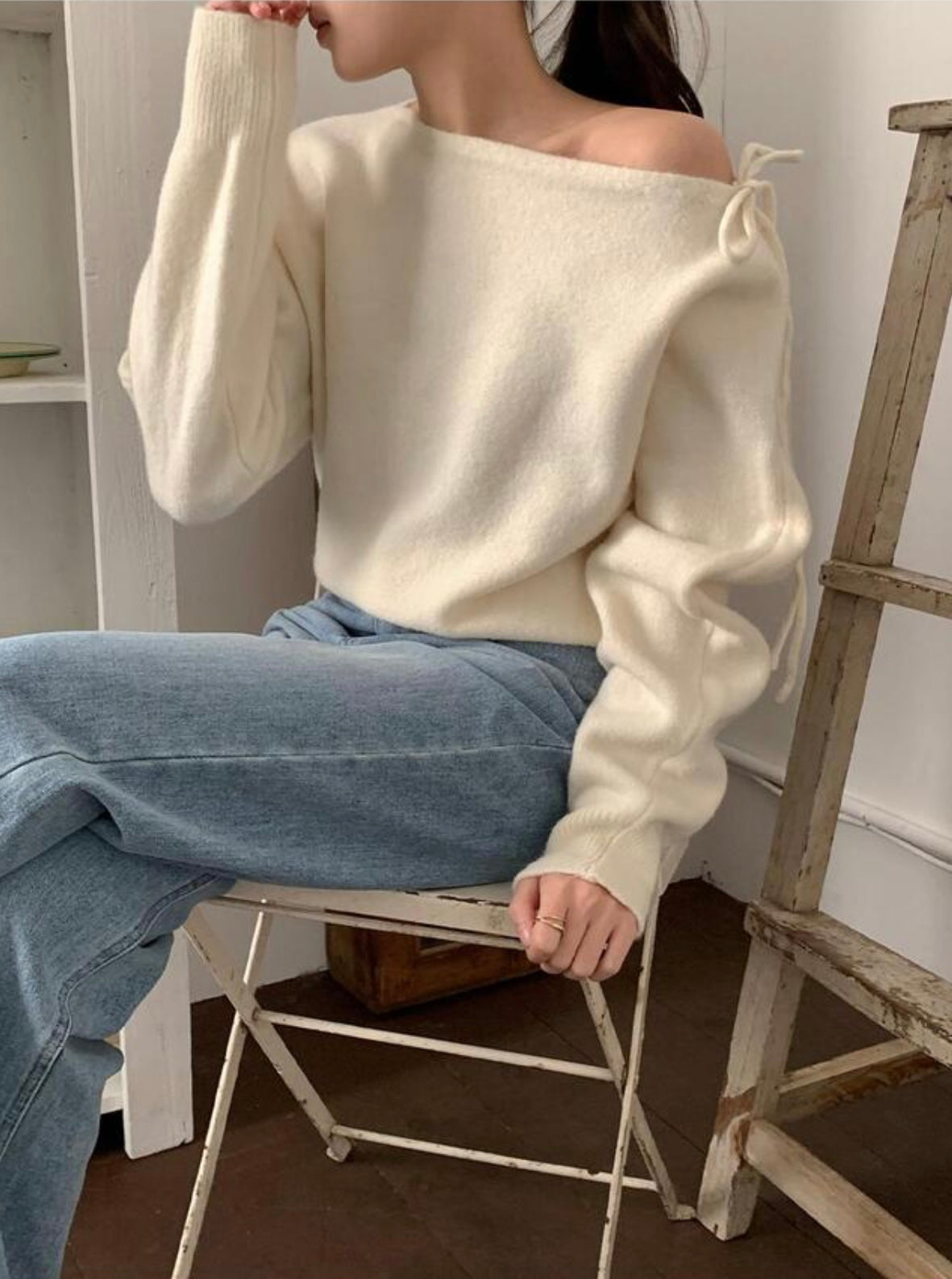 韓國丨2 WAYS RIBBON KNIT