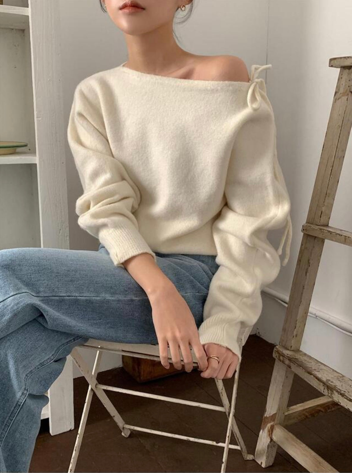 韓國丨2 WAYS RIBBON KNIT