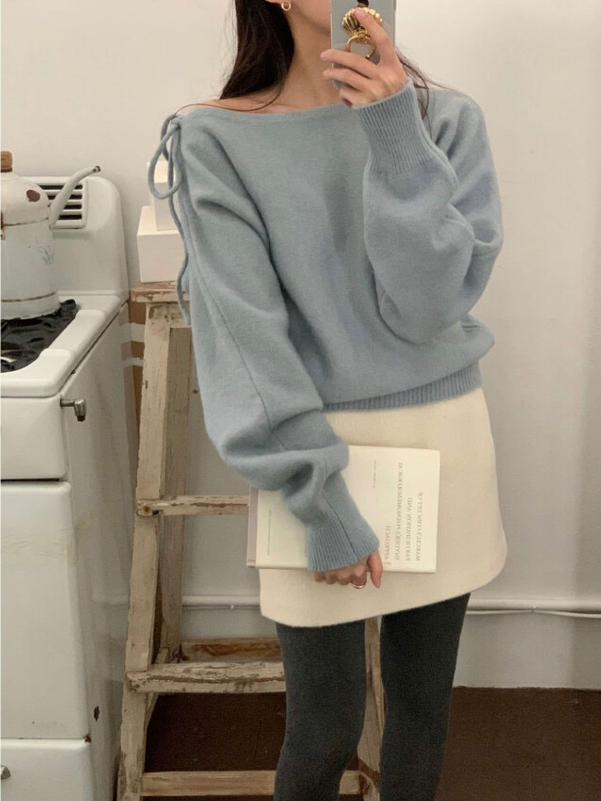 韓國丨2 WAYS RIBBON KNIT