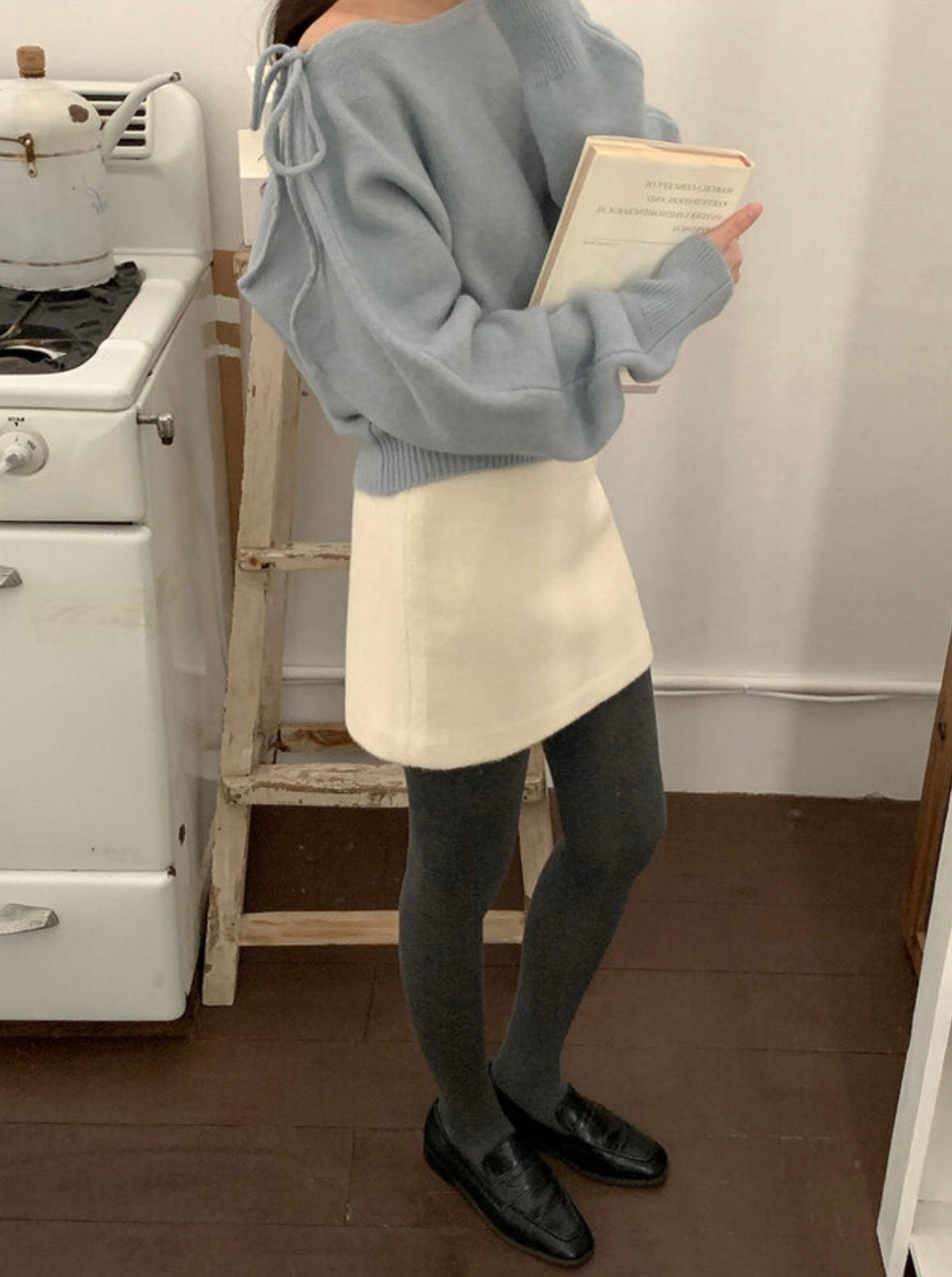 韓國丨2 WAYS RIBBON KNIT