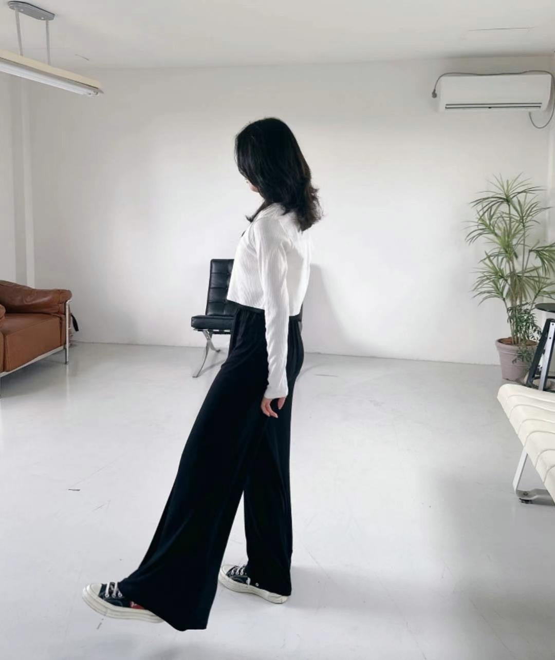 韓國丨闊橡筋垂感PT