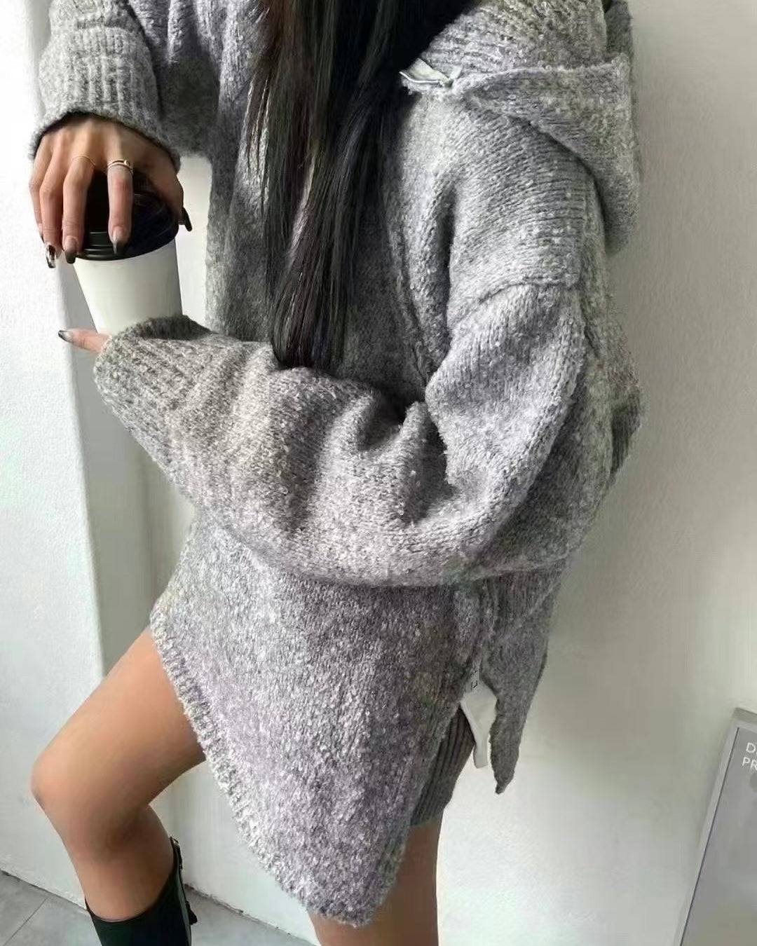 韓國丨連帽拉鍊TOP