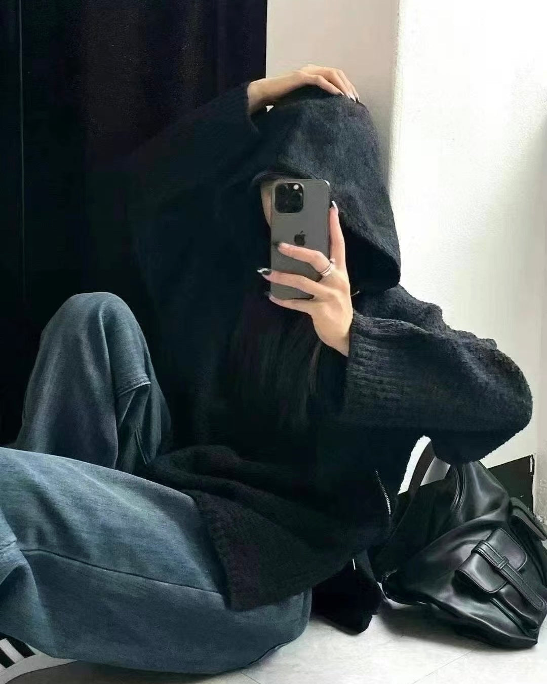 韓國丨連帽拉鍊TOP