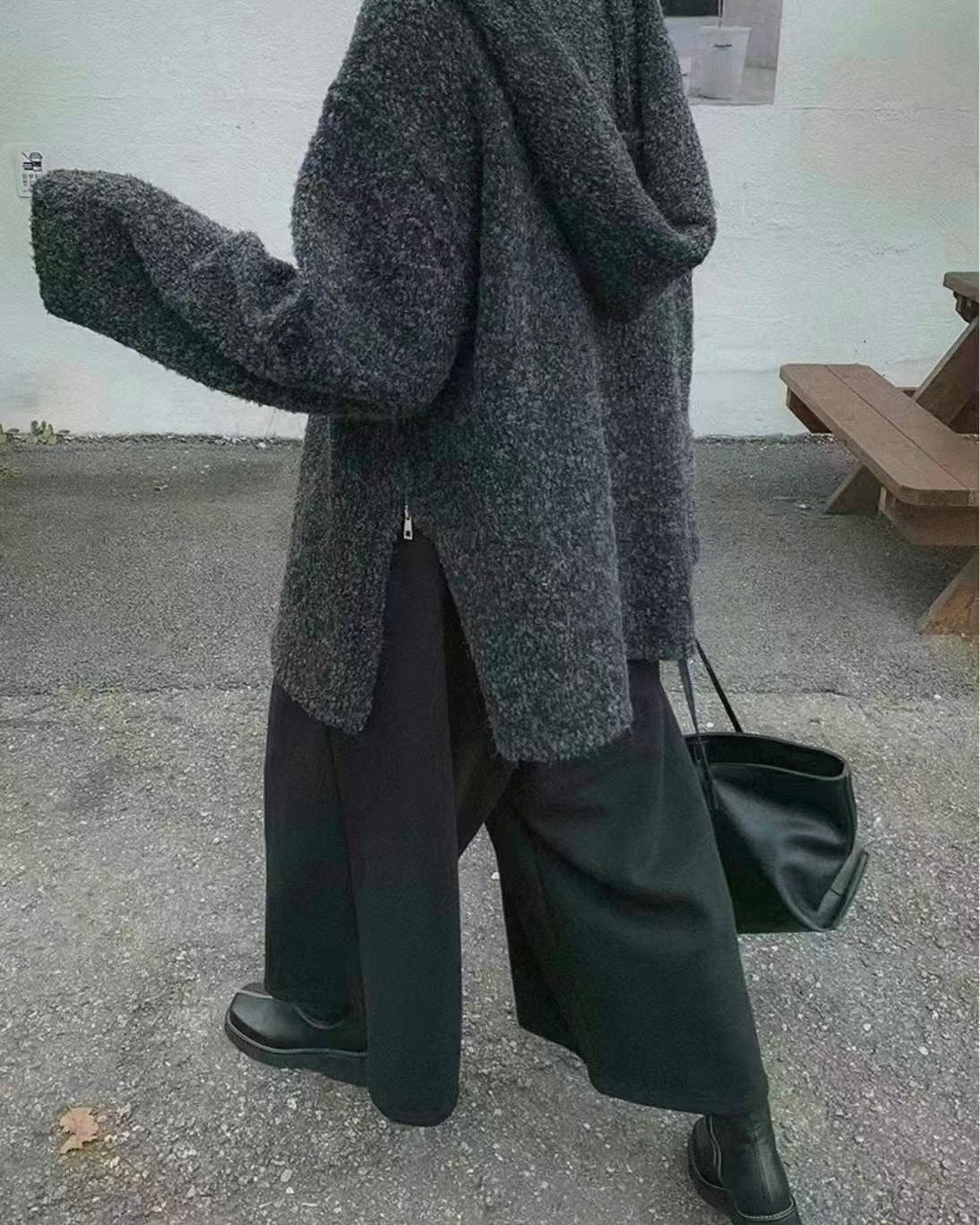 韓國丨連帽拉鍊TOP