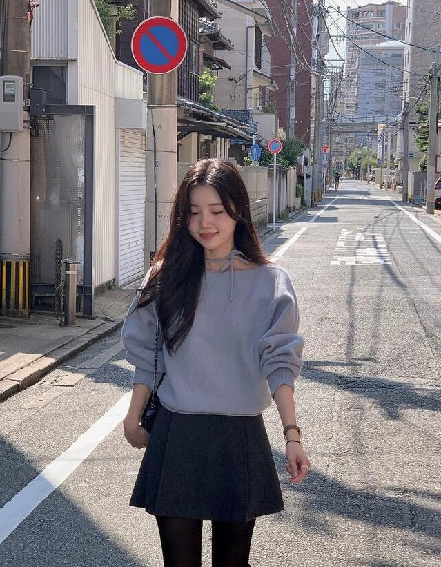 韓國丨RIBBON TIE KNIT