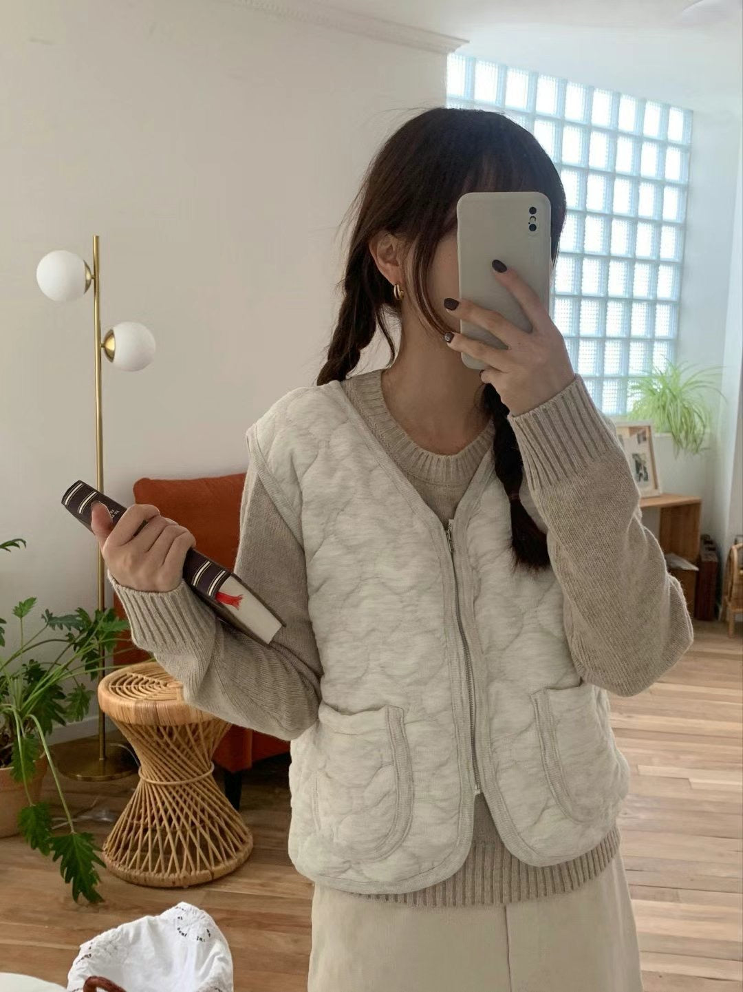 韓國丨拉鍊背心外套