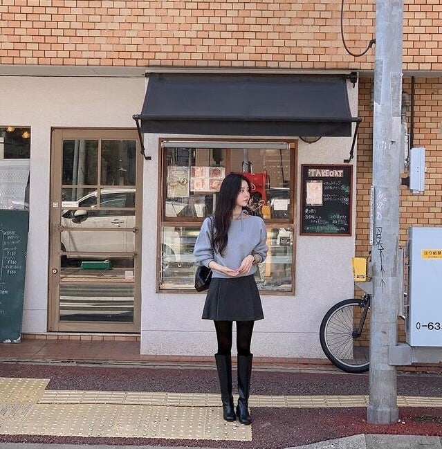 韓國丨RIBBON TIE KNIT