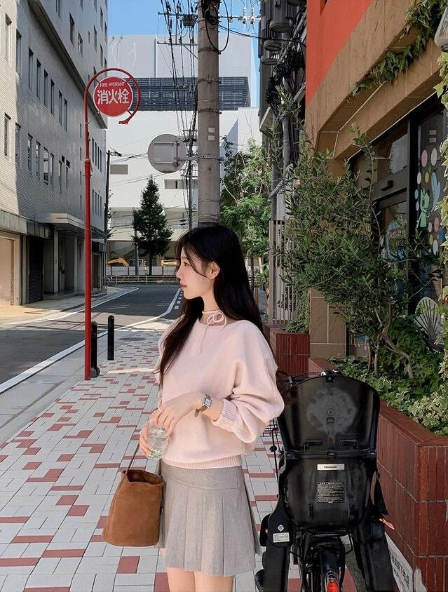 韓國丨RIBBON TIE KNIT