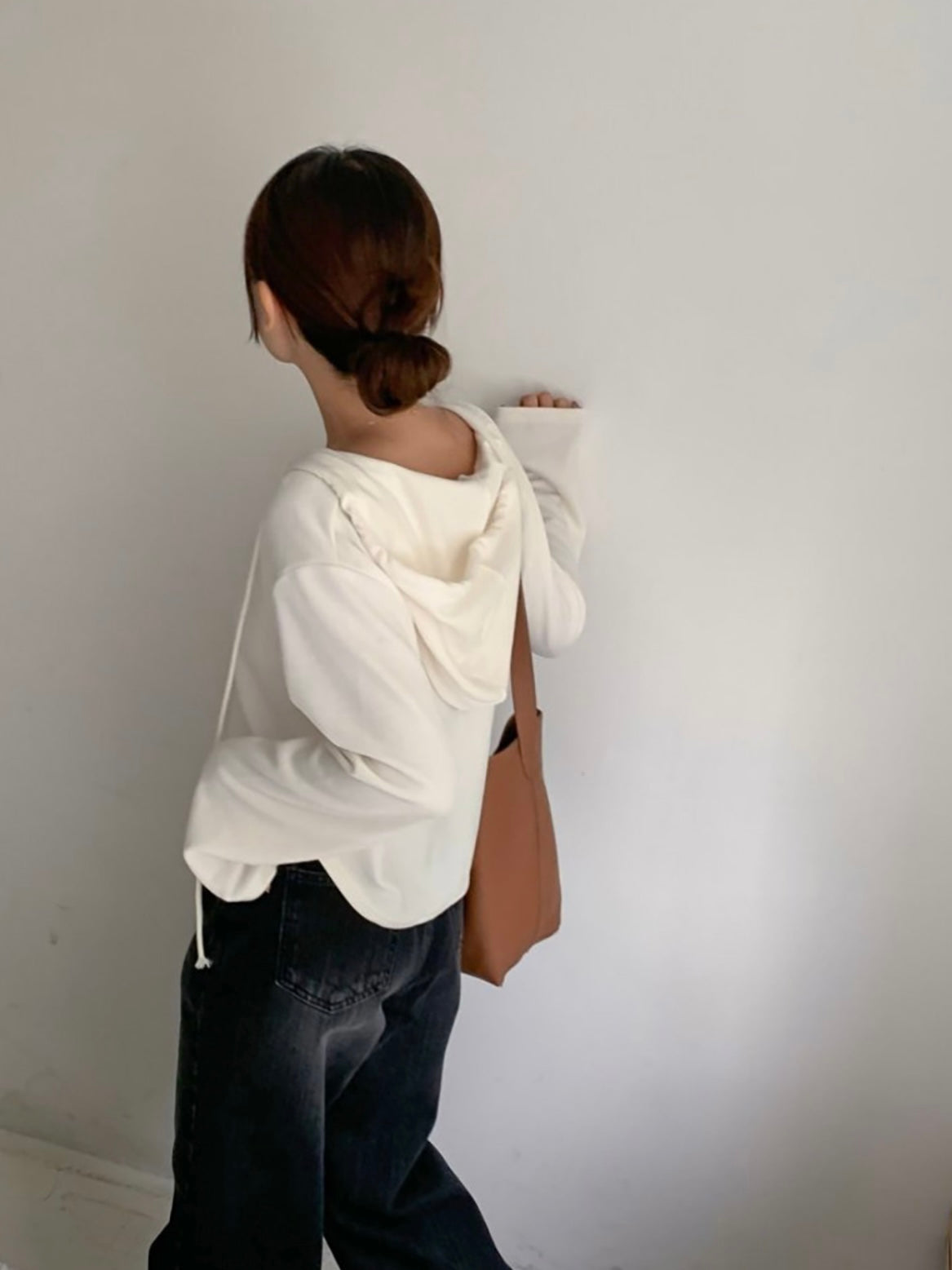韓國丨短款寬鬆連帽TOP