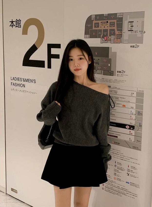韓國丨RIBBON TIE KNIT