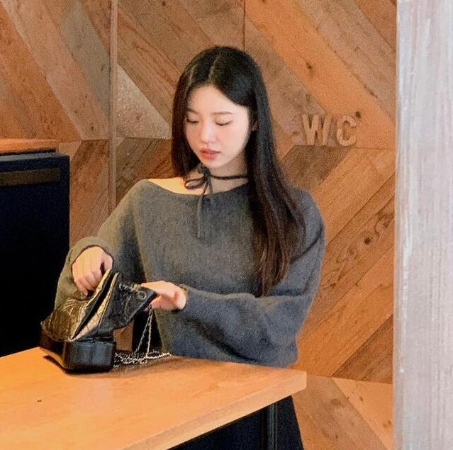 韓國丨RIBBON TIE KNIT