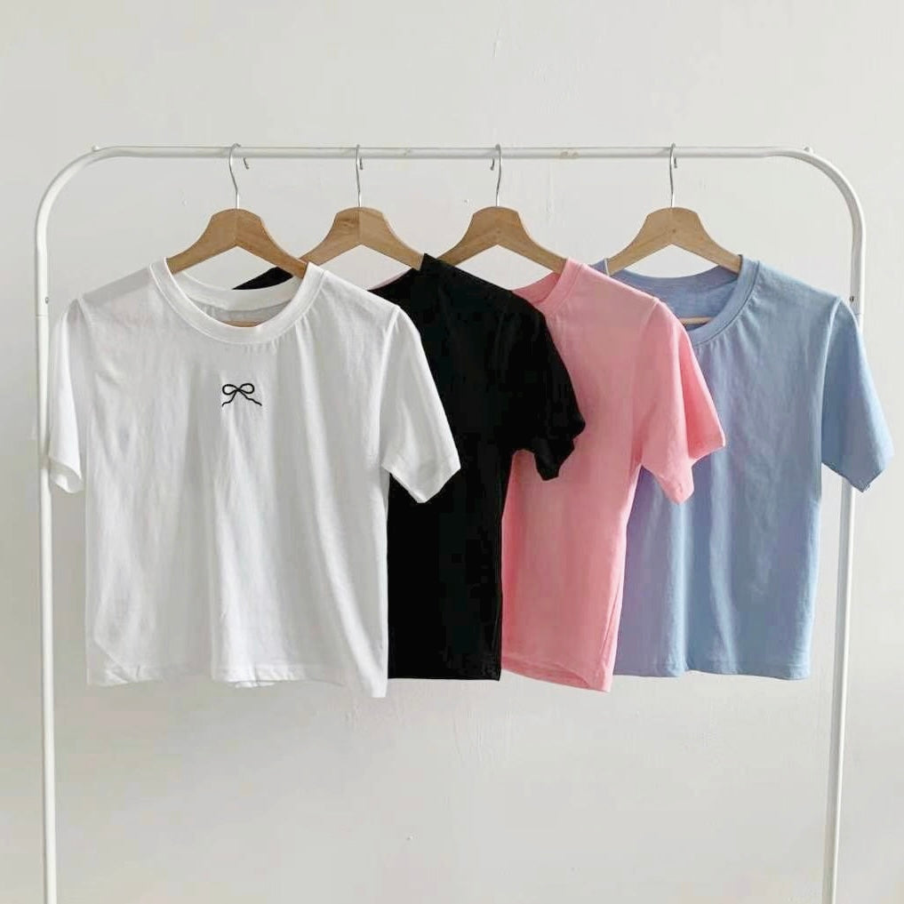 韓國丨蝴蝶結TEE