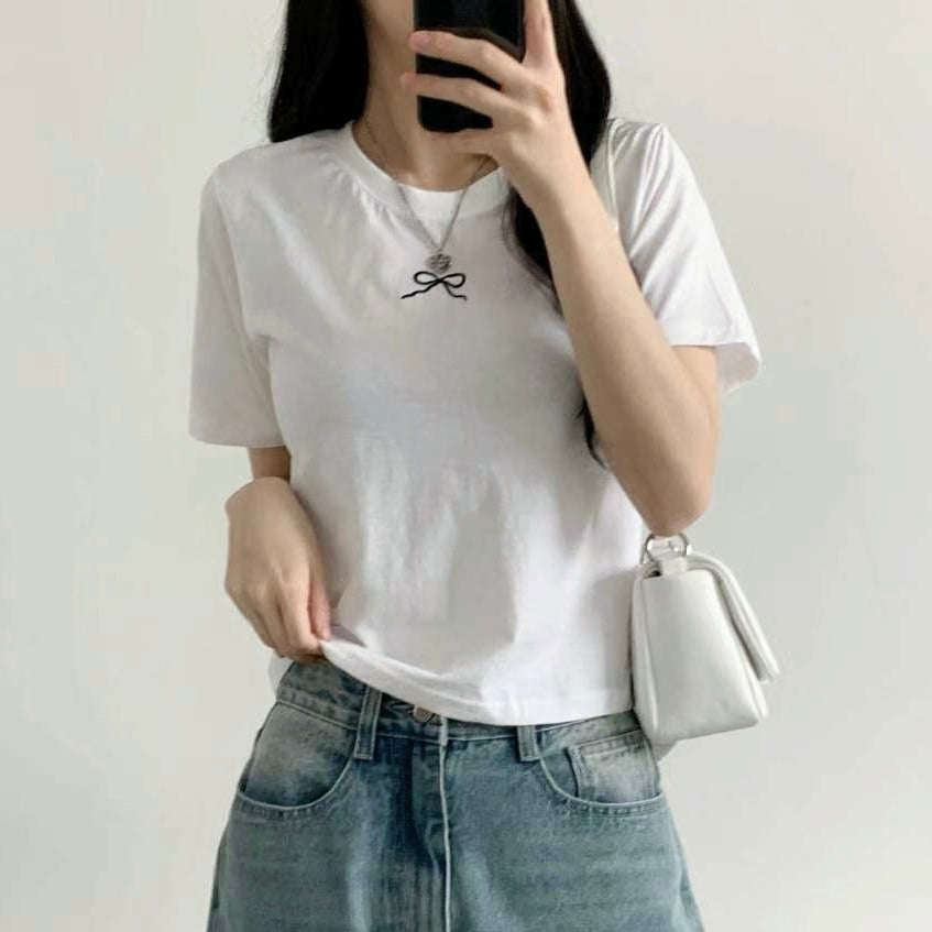韓國丨蝴蝶結TEE