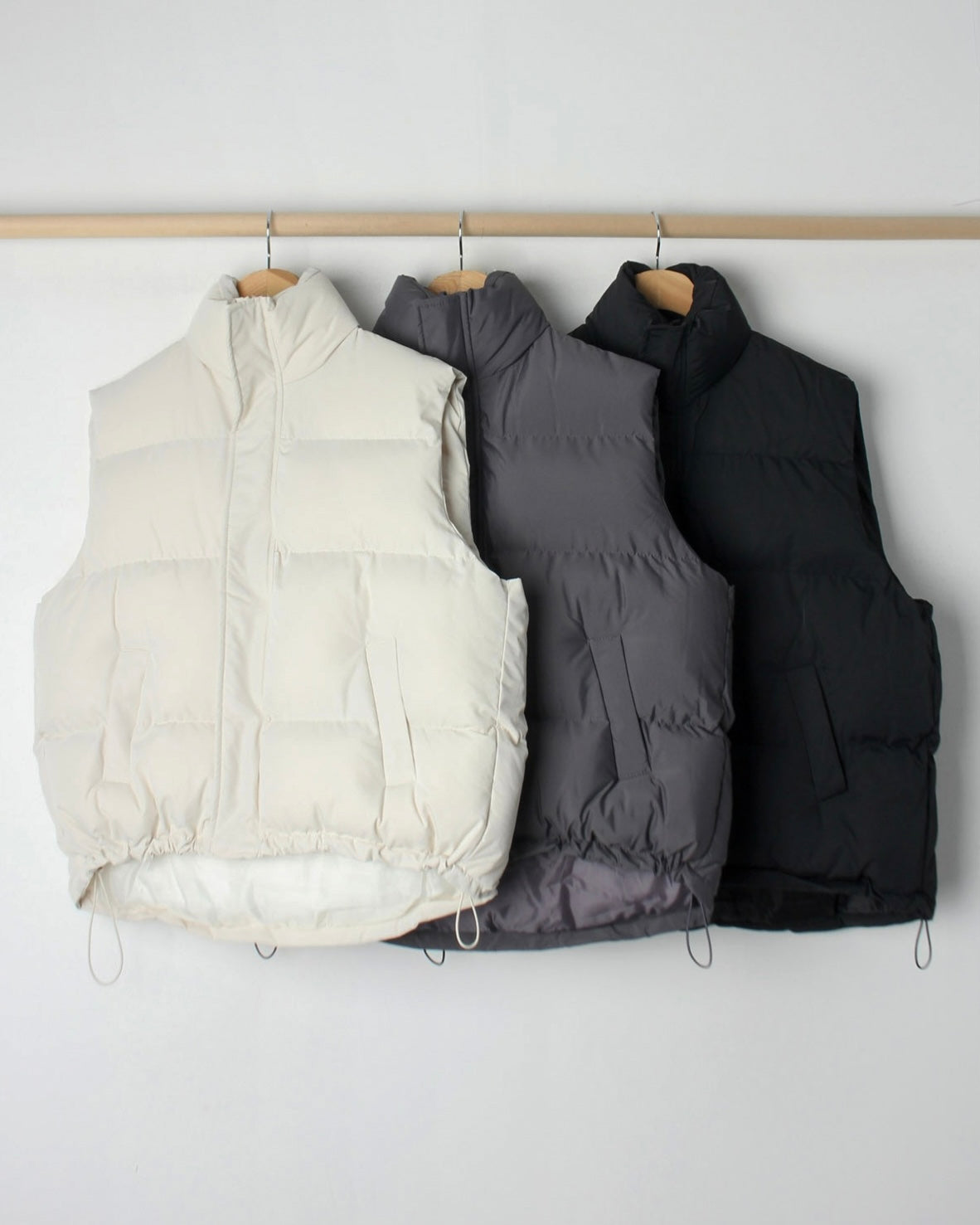 韓國丨High Neck Padding Vest