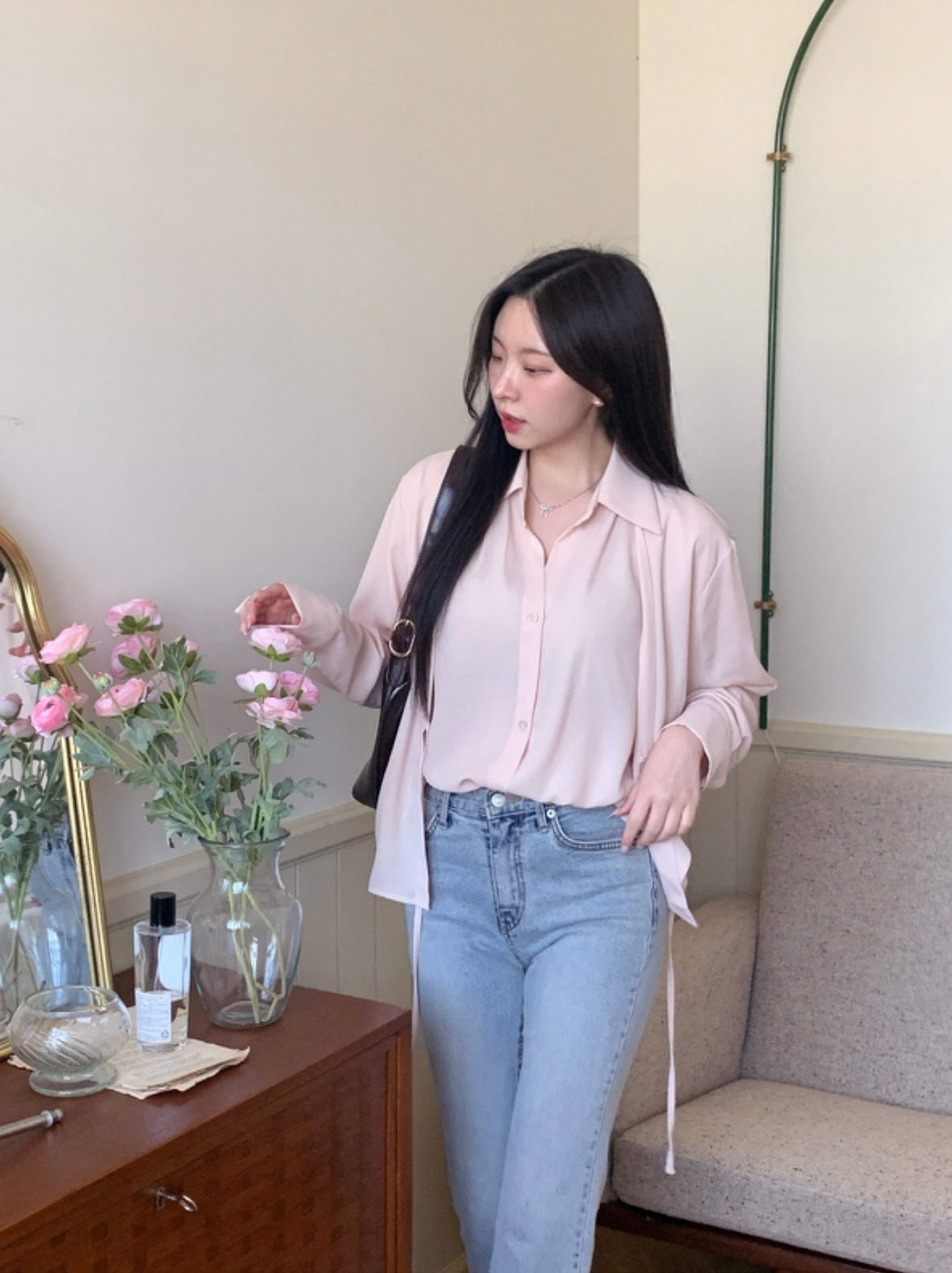 韓國丨翻領綁帶雙層BL