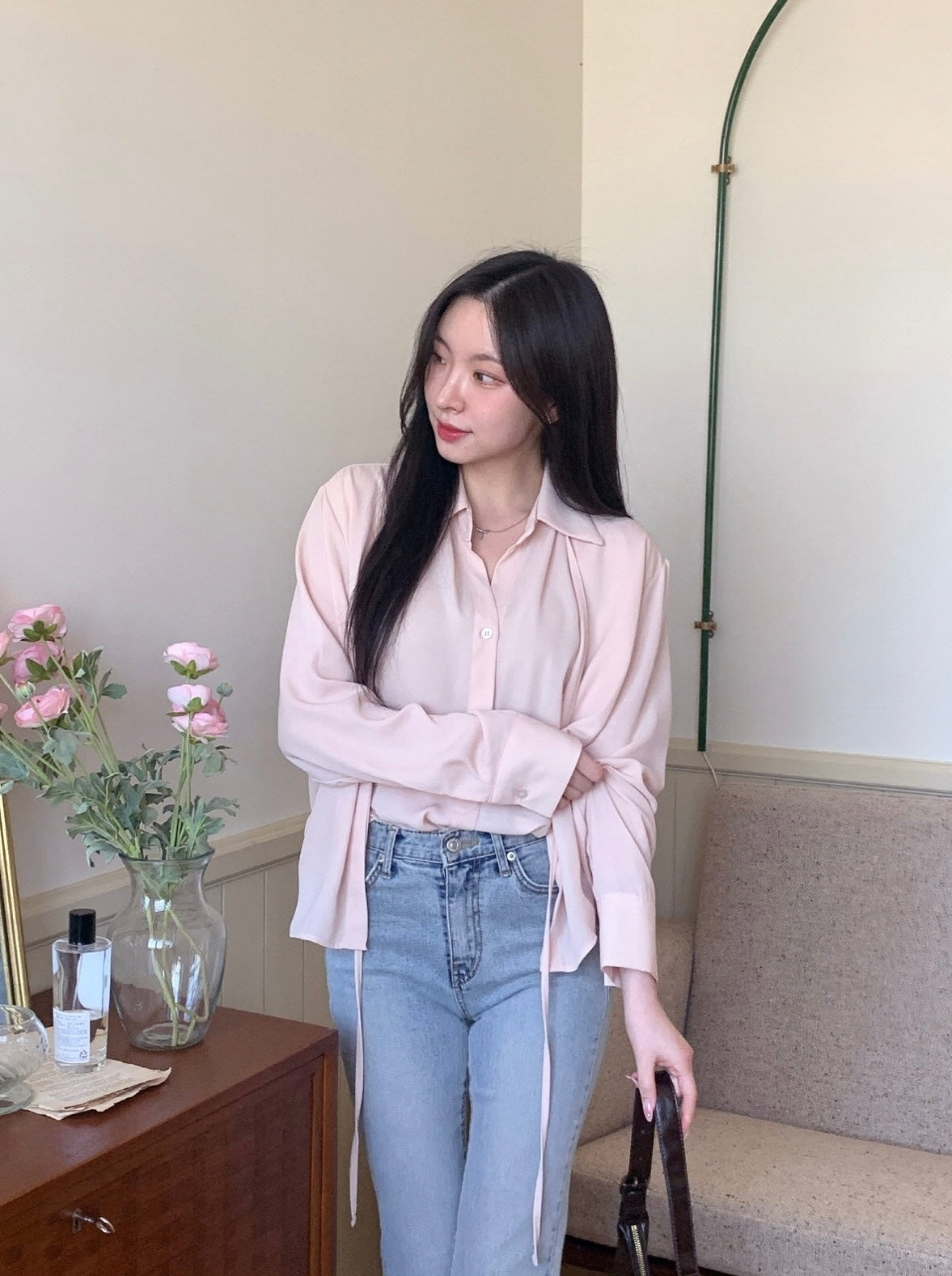 韓國丨翻領綁帶雙層BL