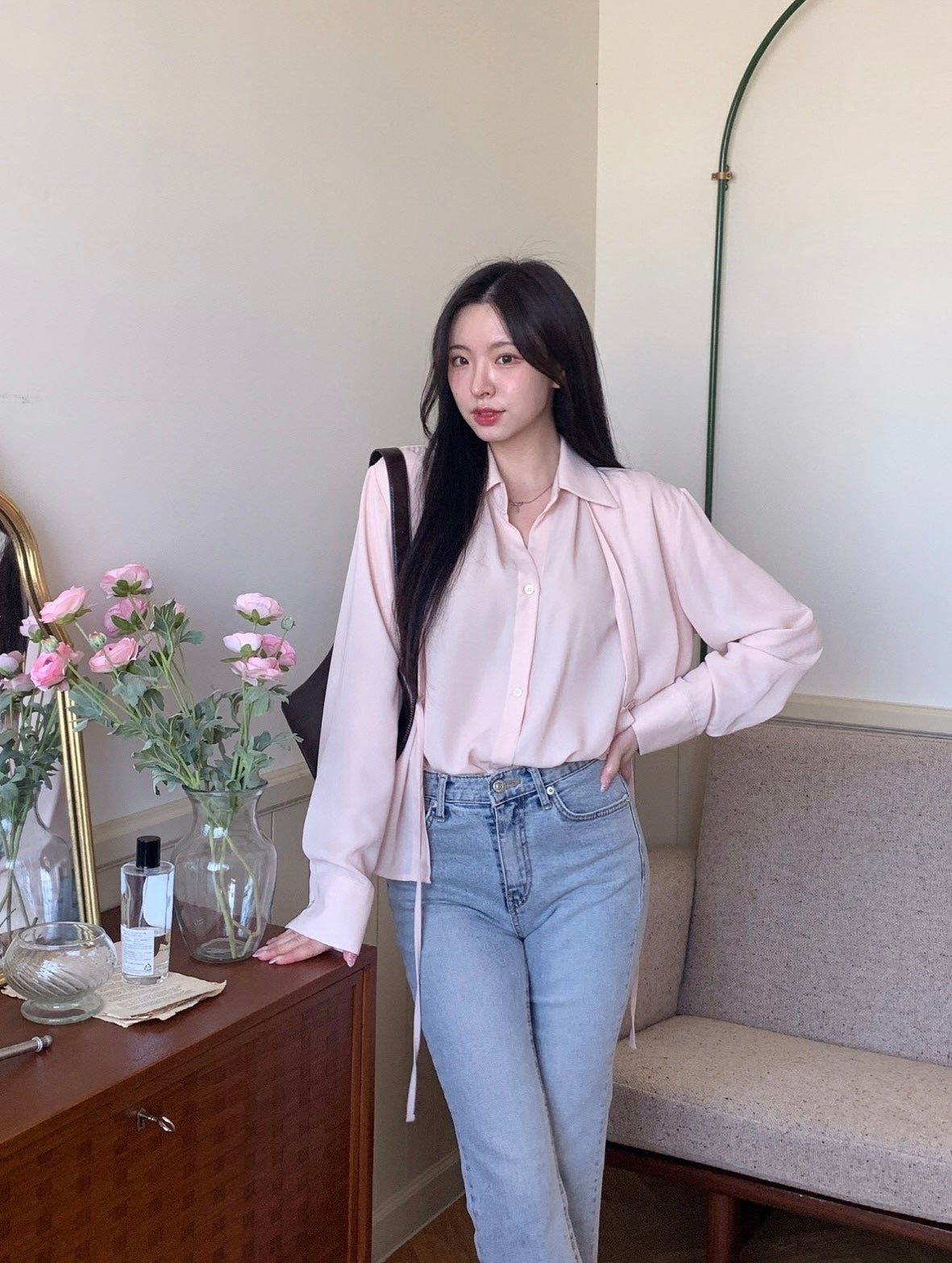 韓國丨翻領綁帶雙層BL