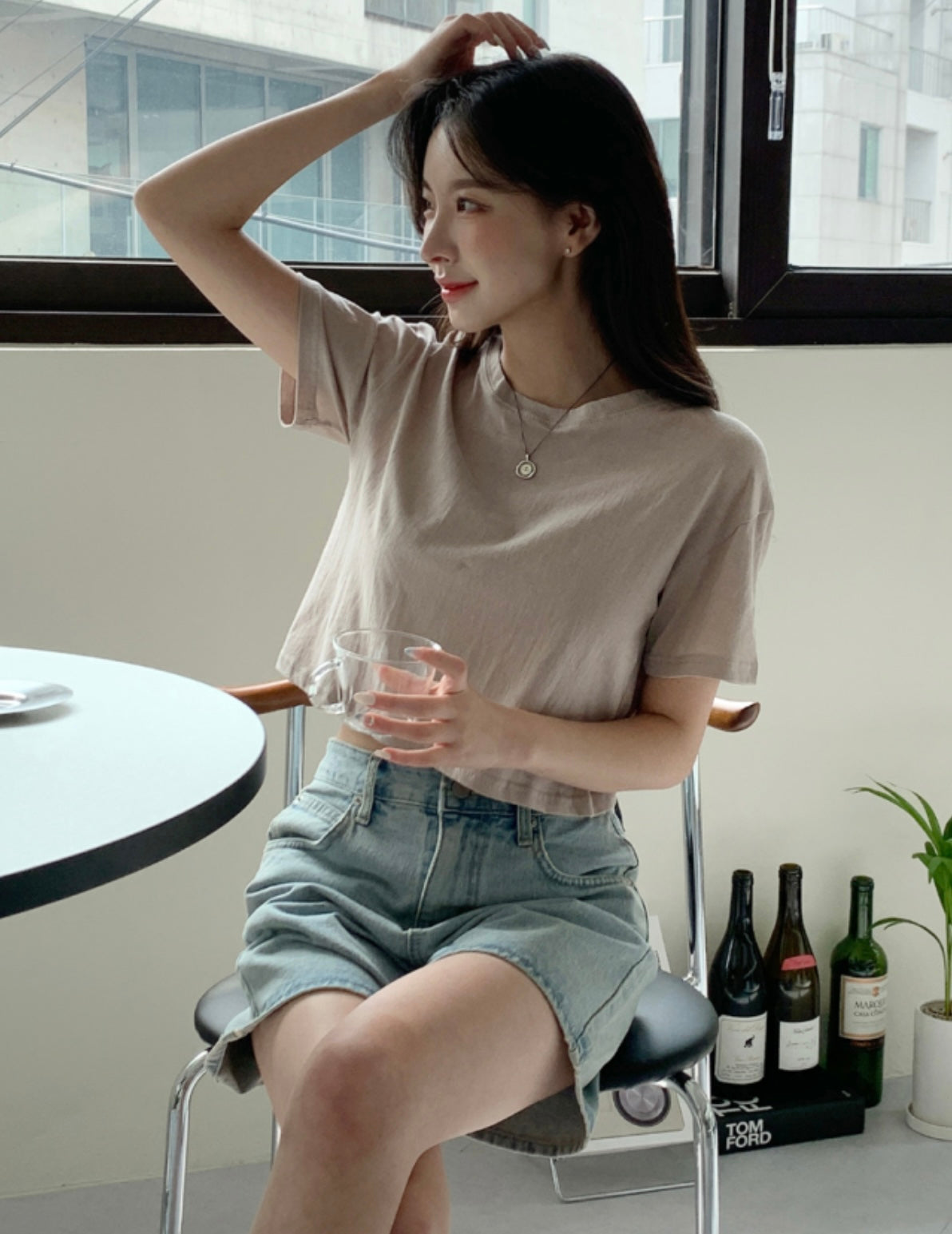 韓國丨日常短款純色TEE