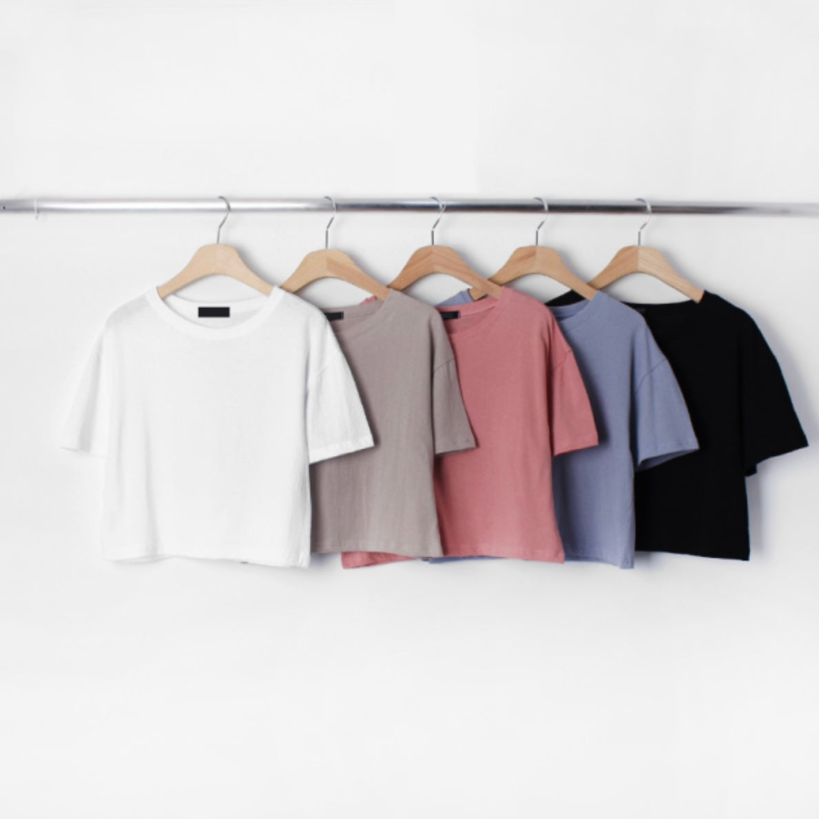 韓國丨日常短款純色TEE