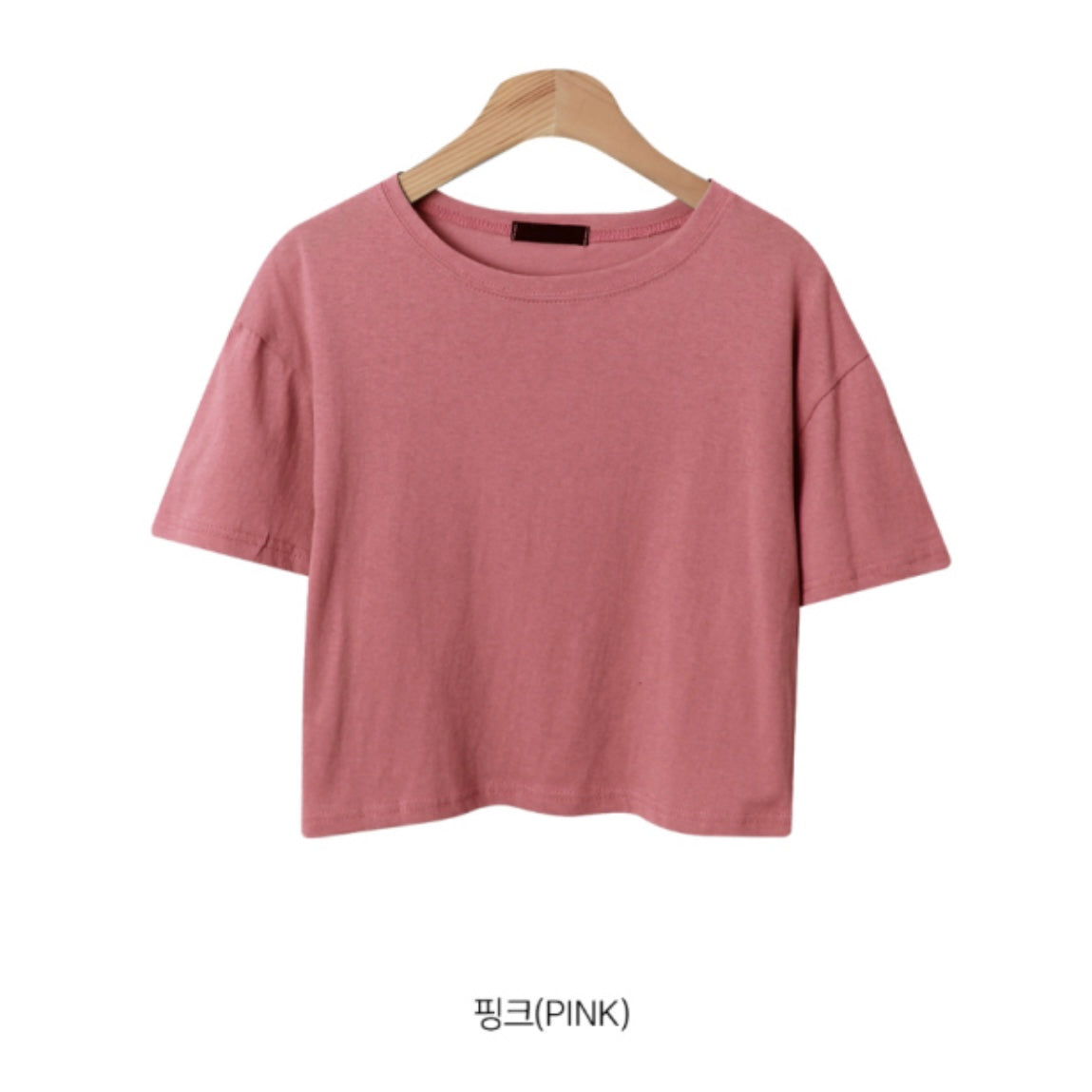 韓國丨日常短款純色TEE