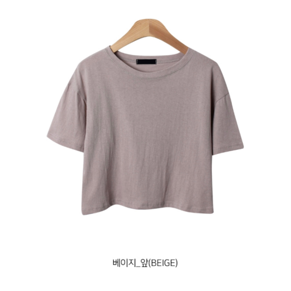 韓國丨日常短款純色TEE