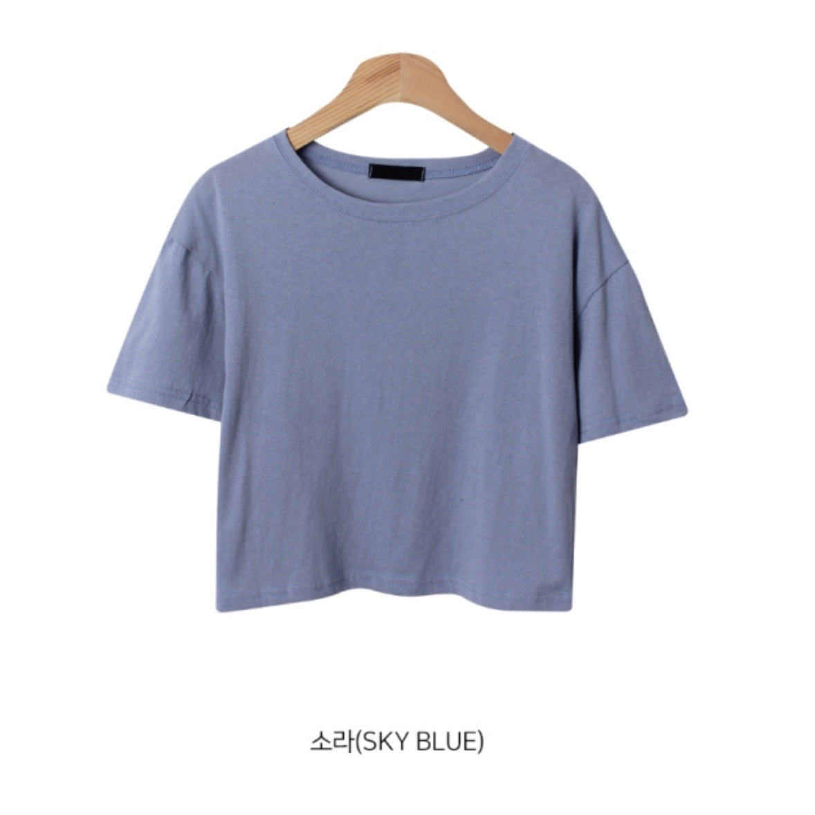 韓國丨日常短款純色TEE