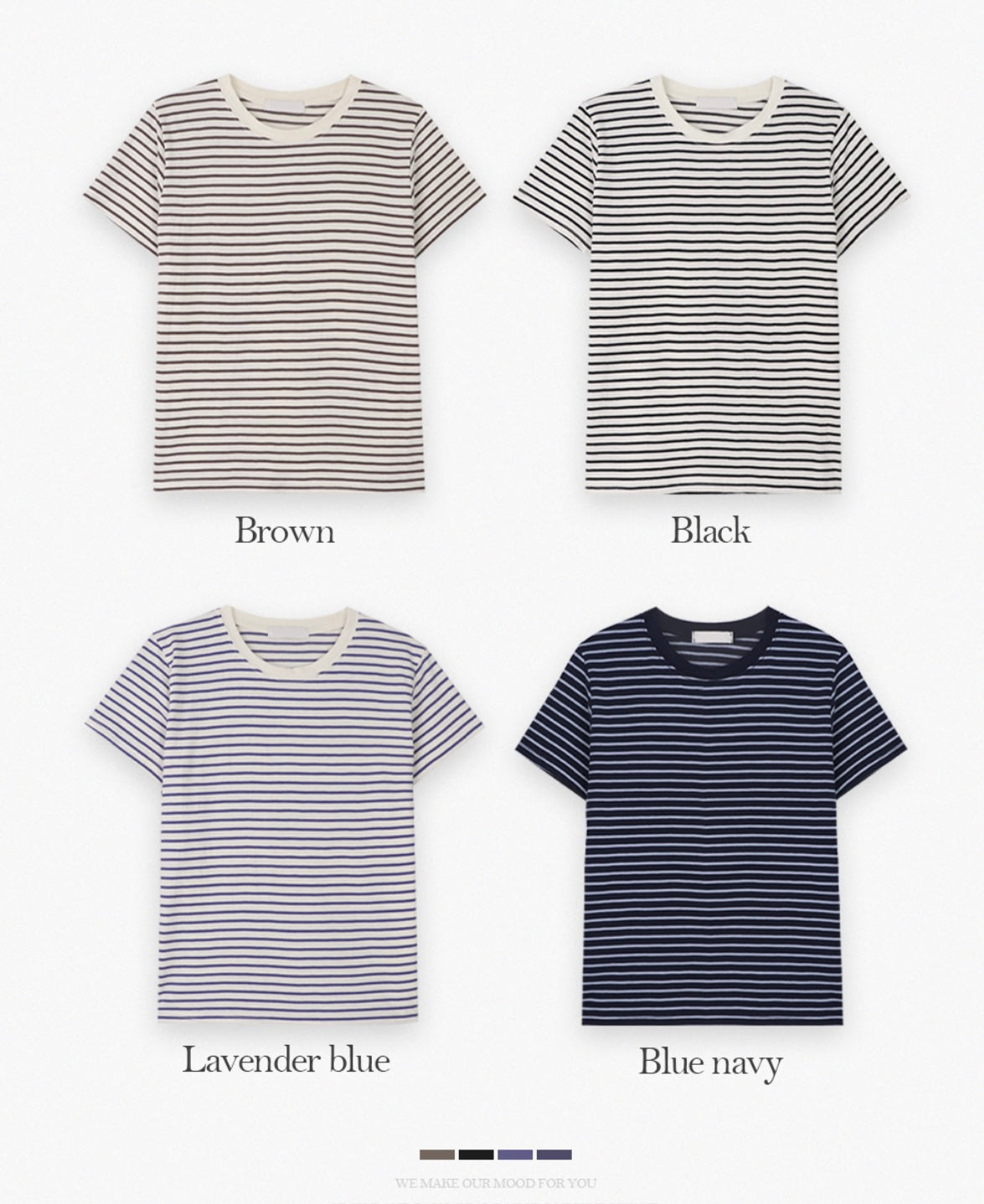 韓國丨BASIC STRIPE TEE