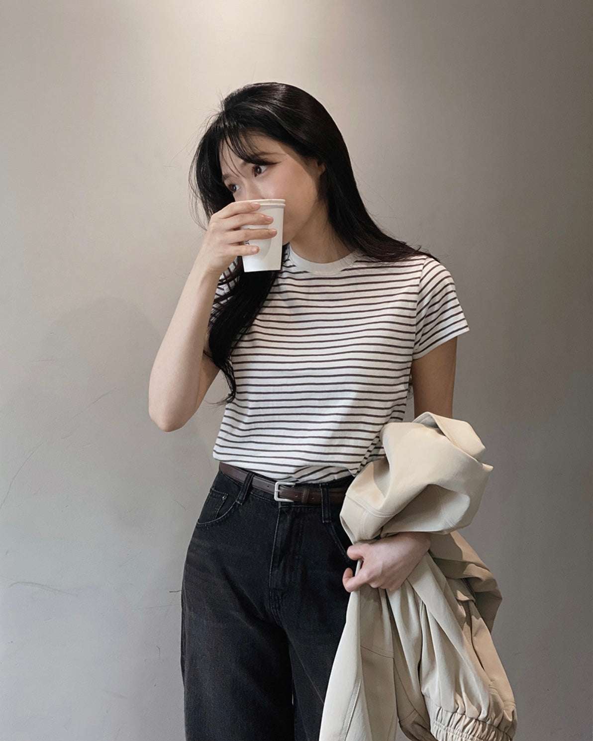韓國丨BASIC STRIPE TEE