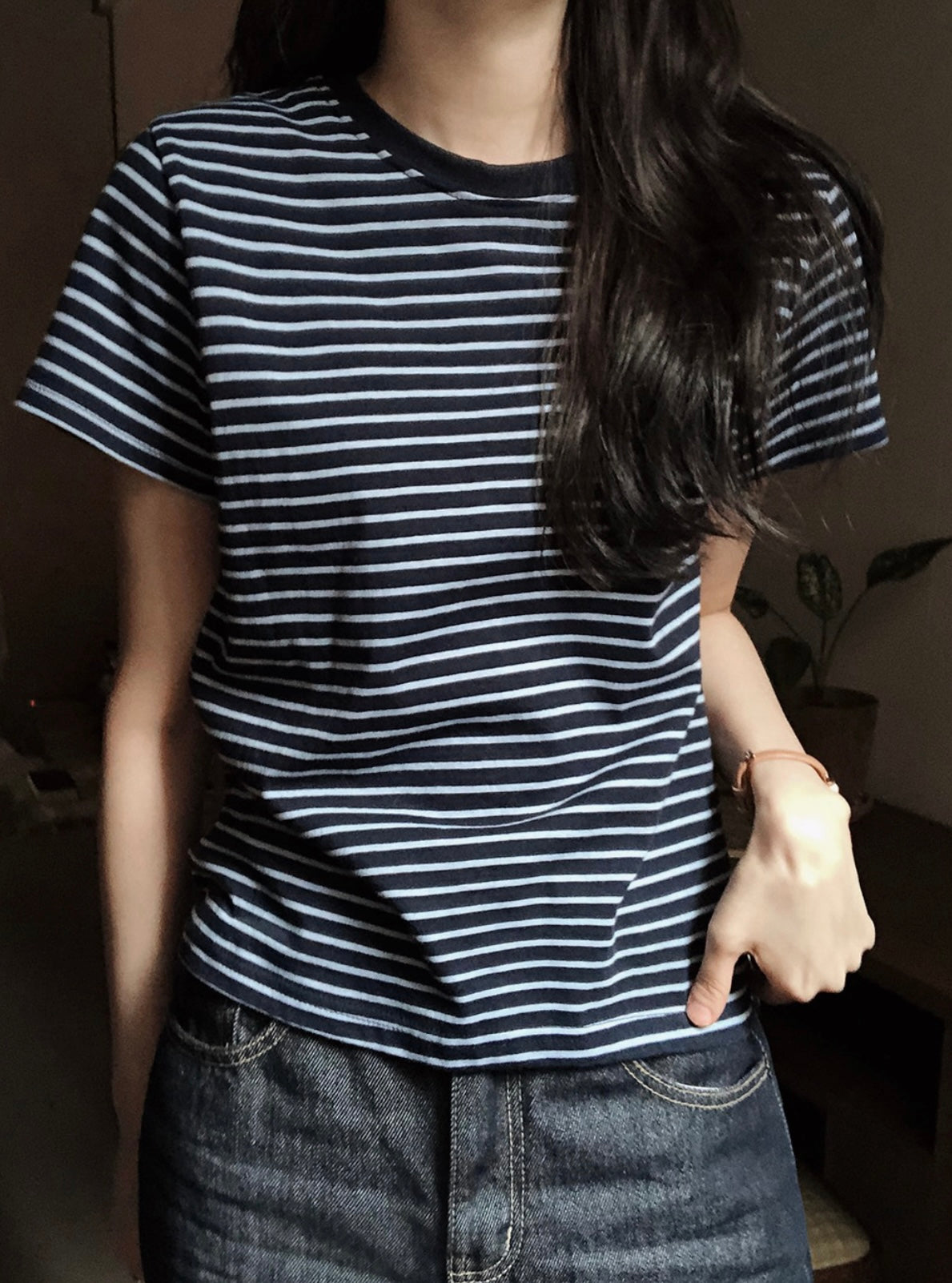 韓國丨BASIC STRIPE TEE
