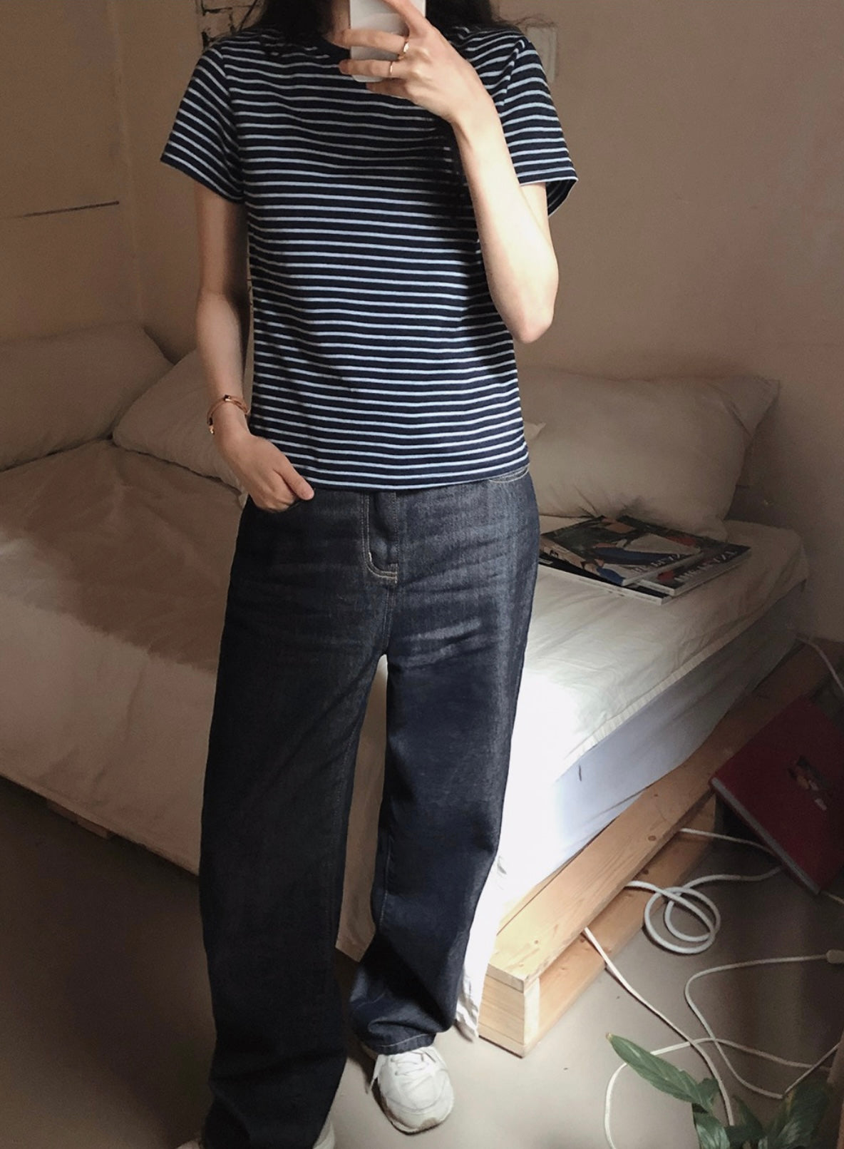韓國丨BASIC STRIPE TEE