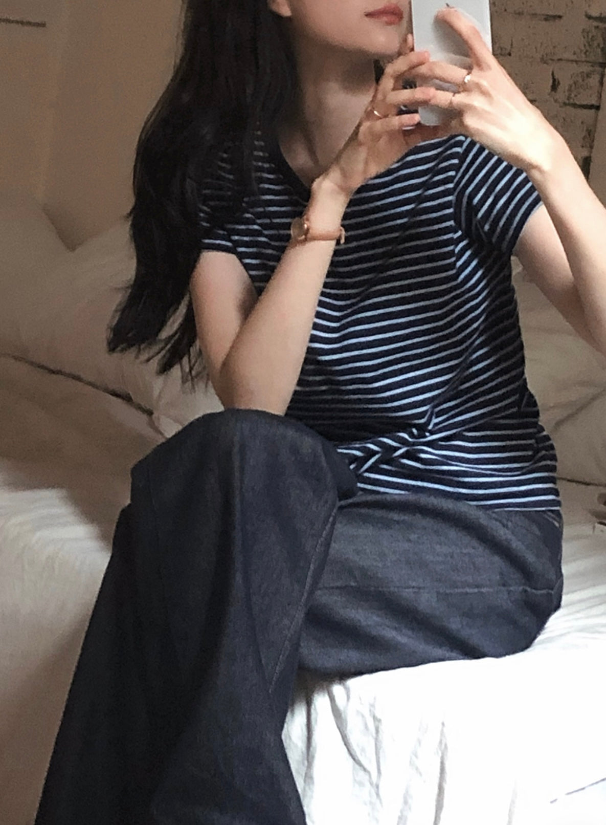 韓國丨BASIC STRIPE TEE