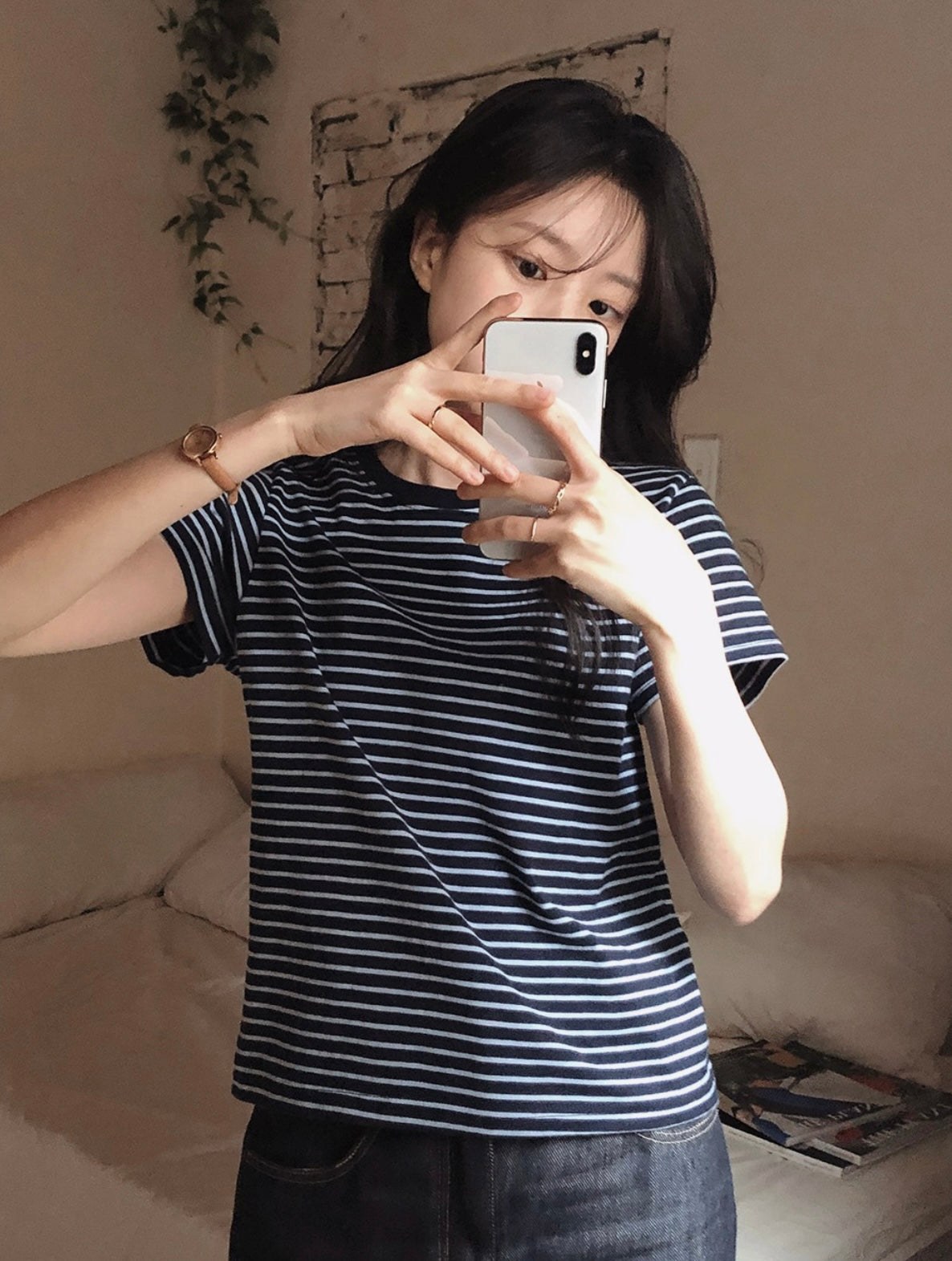 韓國丨BASIC STRIPE TEE