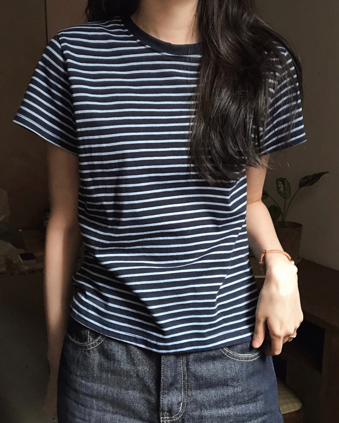 韓國丨BASIC STRIPE TEE