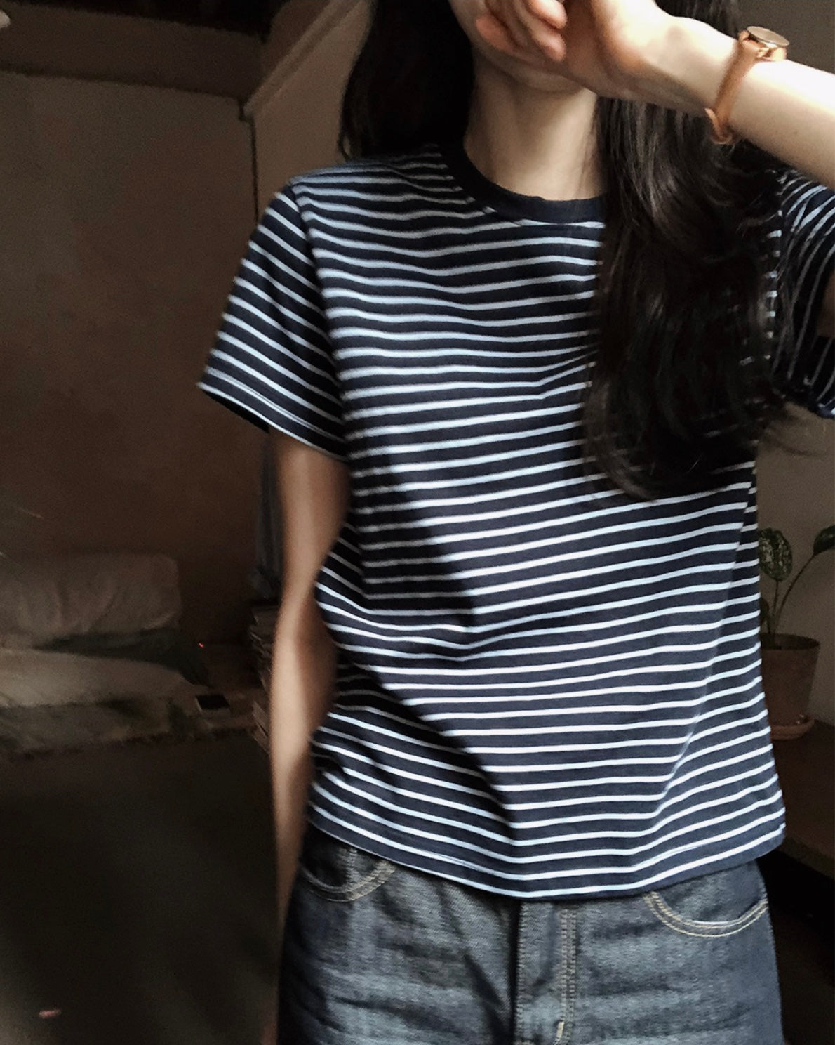 韓國丨BASIC STRIPE TEE