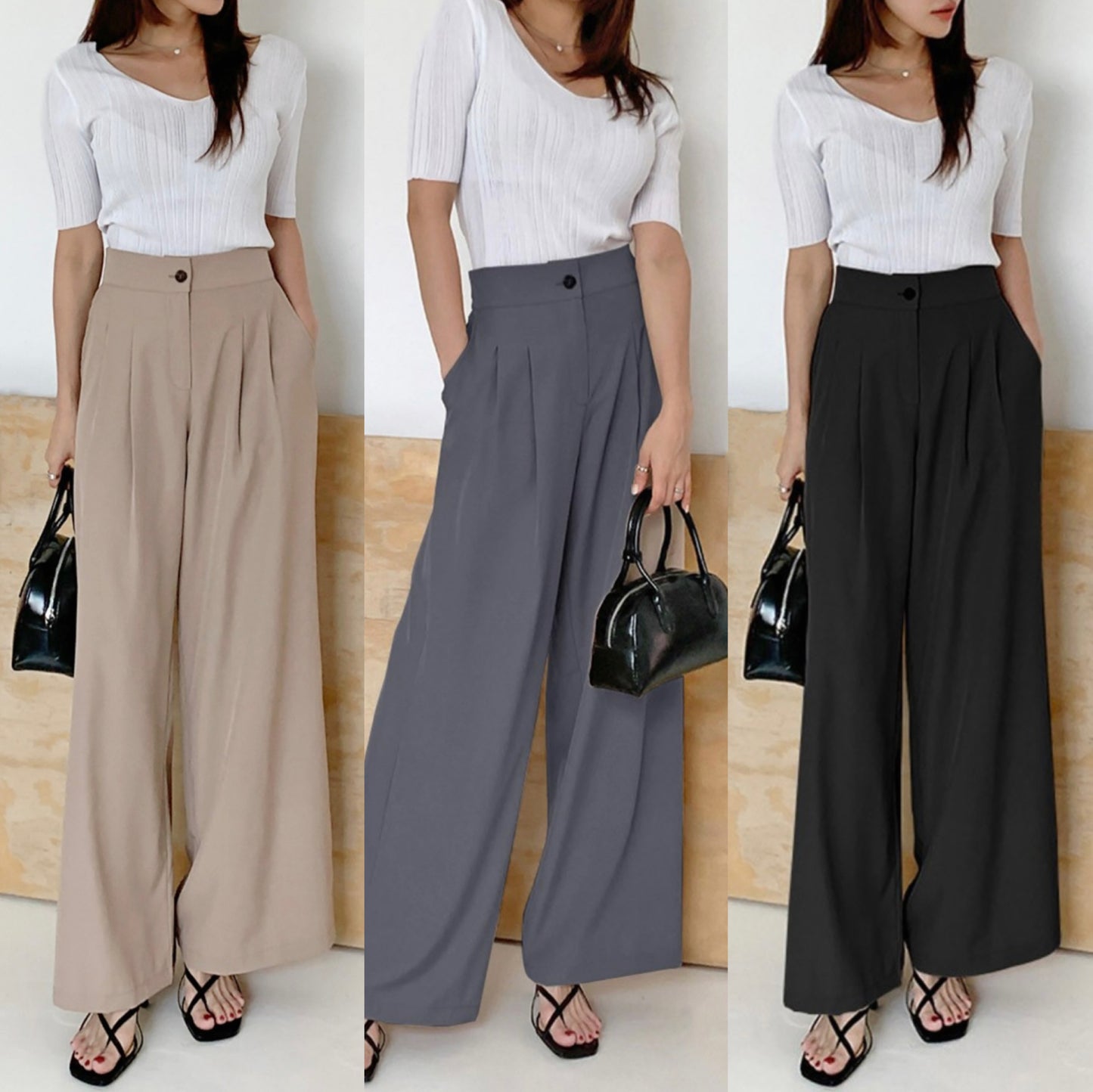 韓國丨WIDE SLACKS PANTS