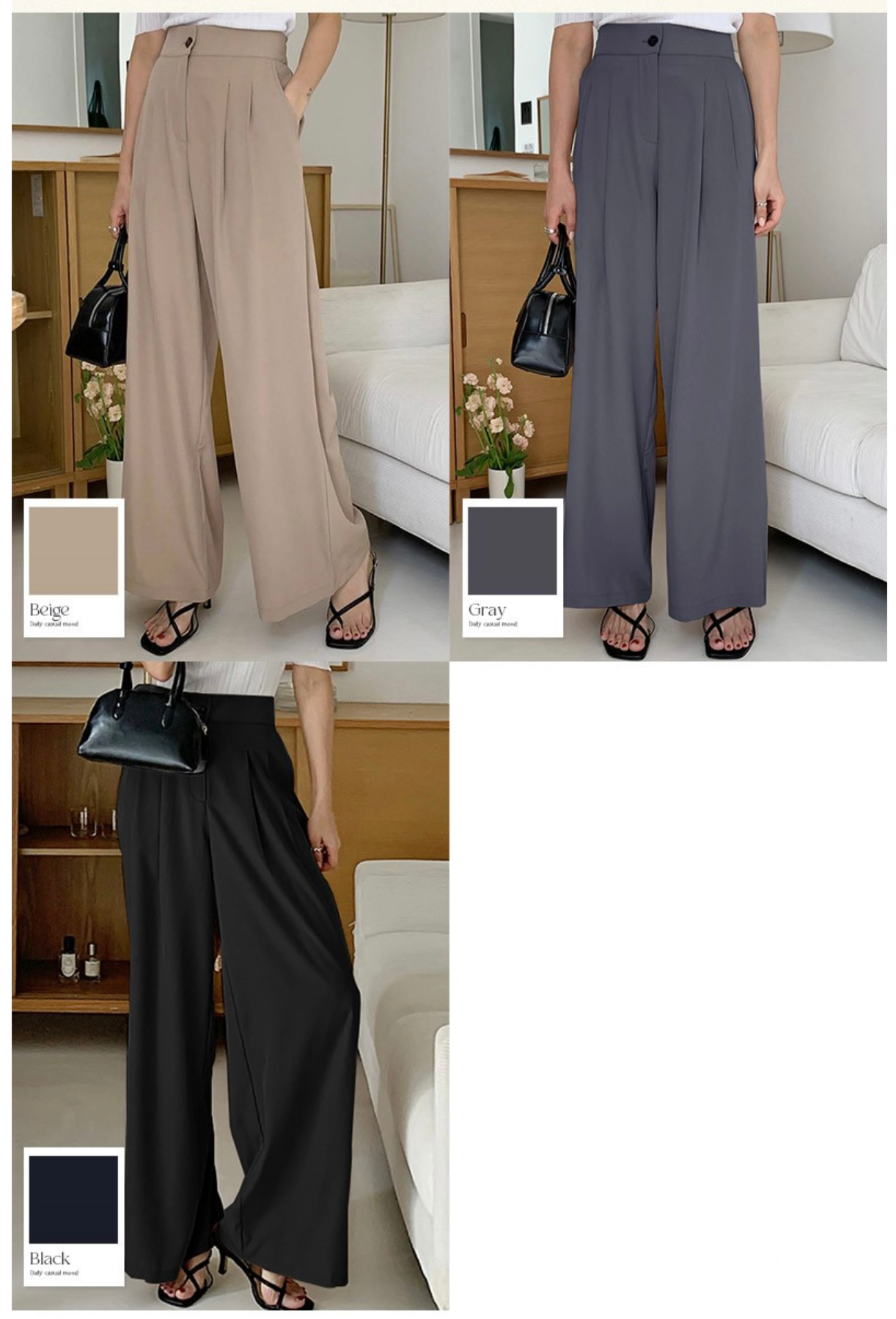 韓國丨WIDE SLACKS PANTS