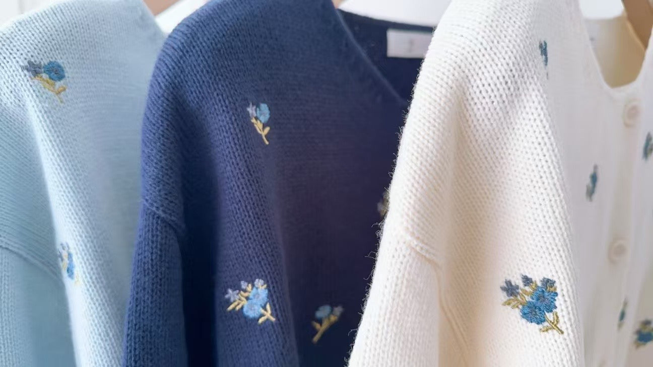 韓國丨花卉刺繡KNIT