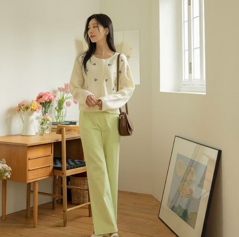 韓國丨花卉刺繡KNIT