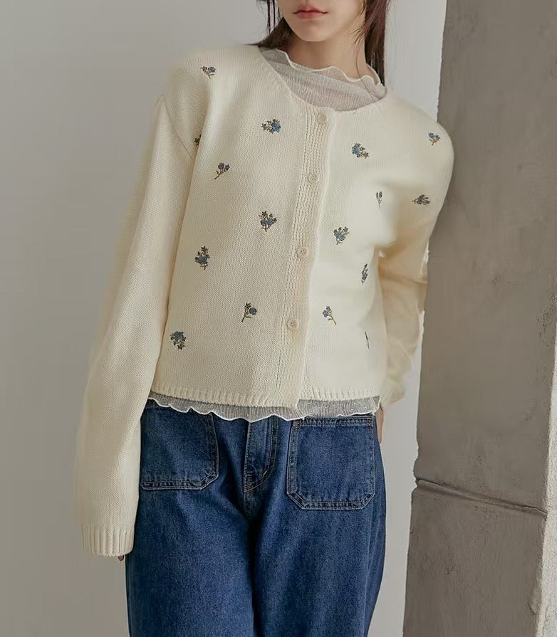 韓國丨花卉刺繡KNIT