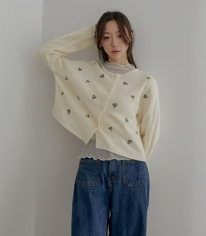 韓國丨花卉刺繡KNIT