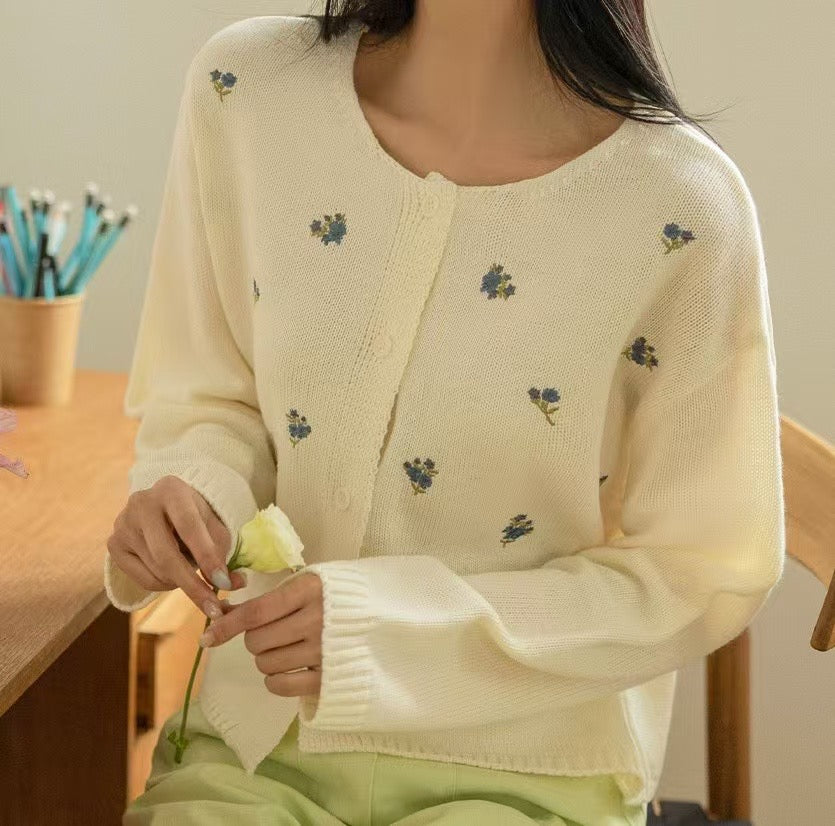 韓國丨花卉刺繡KNIT