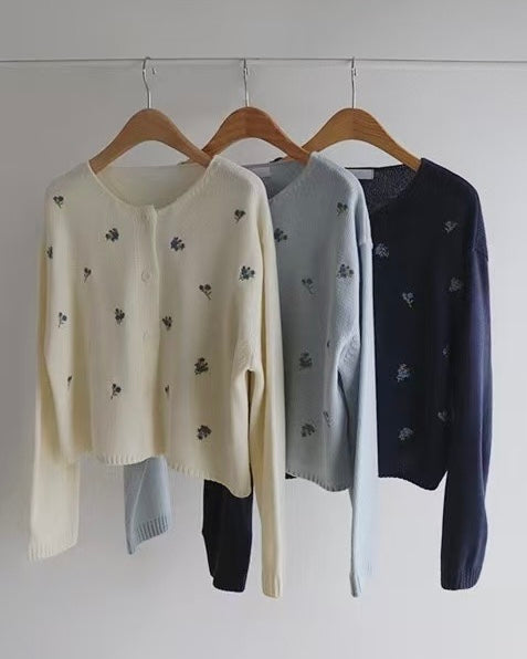 韓國丨花卉刺繡KNIT