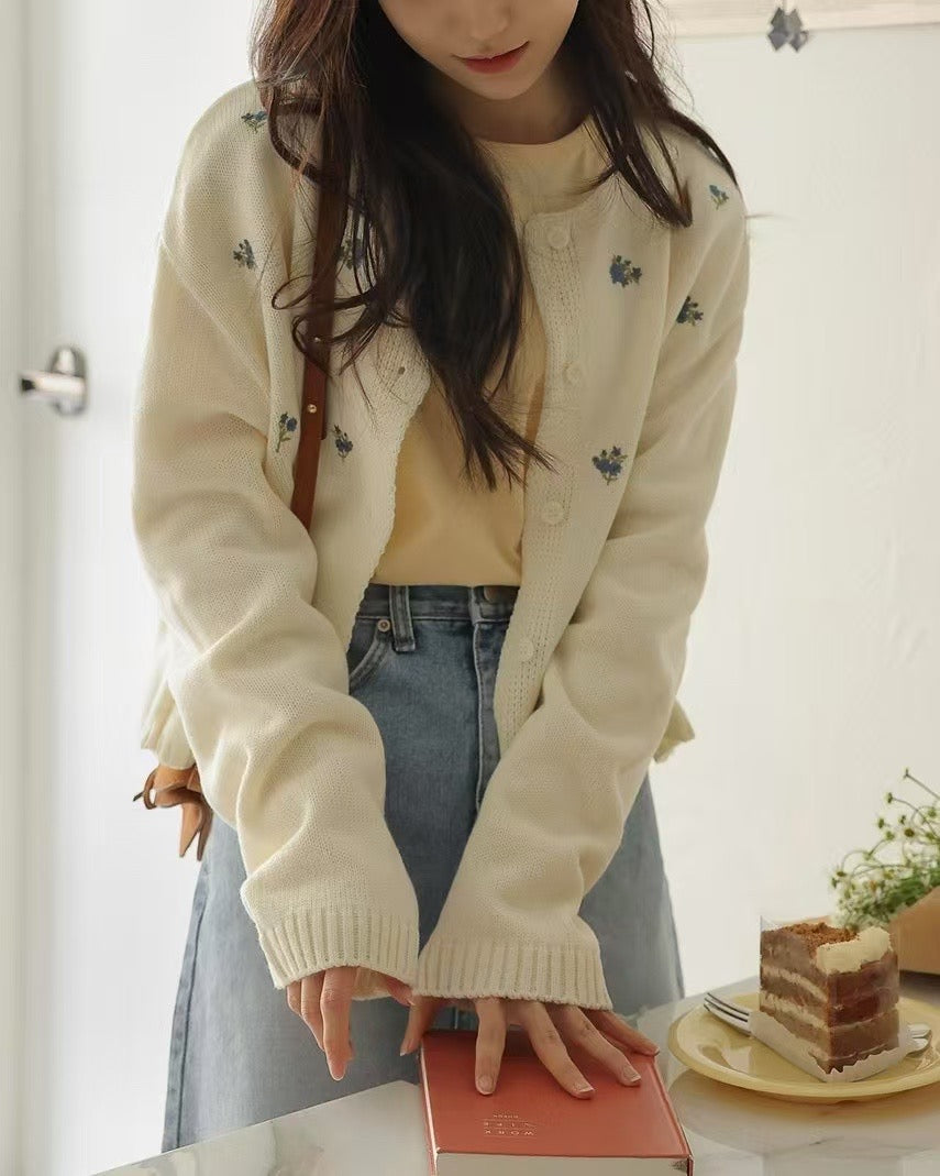 韓國丨花卉刺繡KNIT
