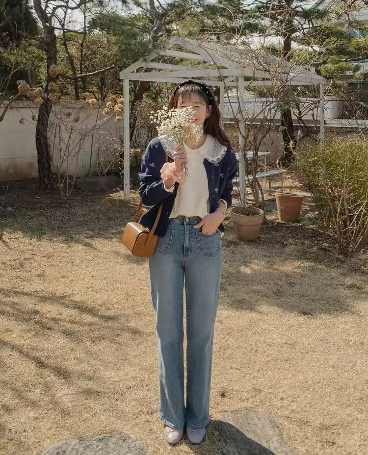韓國丨花卉刺繡KNIT
