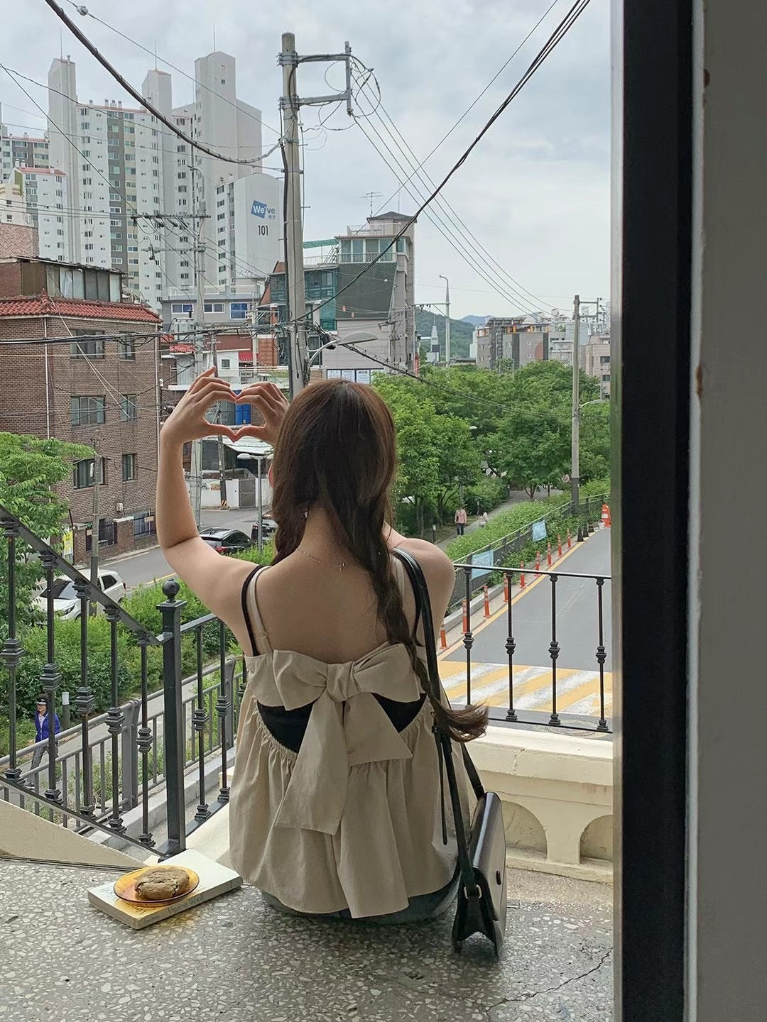 韓國丨純棉後蝴蝶結背心