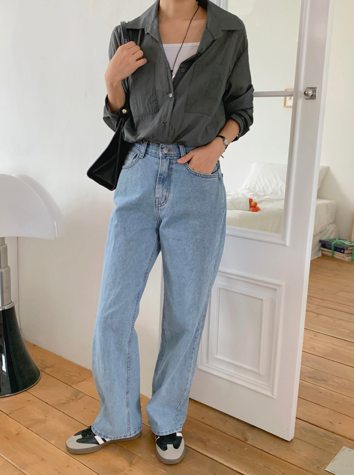 韓國丨V-NECK COLLAR SHIRT